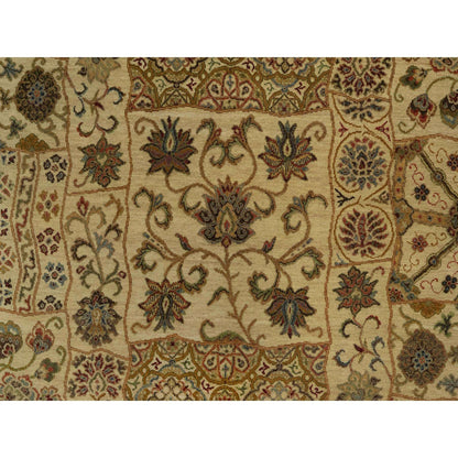 Modern and Contemporary Wool Hand Knotted Rug Brown 5.0x8.2 -O091362