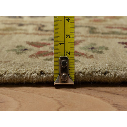 Modern and Contemporary Wool Hand Knotted Rug Brown 5.0x8.2 -O091362
