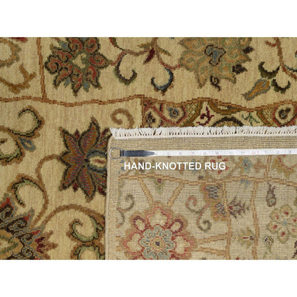 Modern and Contemporary Wool Hand Knotted Rug Brown 5.0x8.2 -O091362