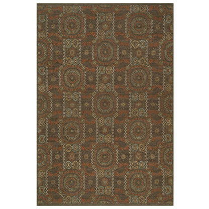 Mamluk Wool Hand Knotted Rug Brown 10.1x15.1 -O091363