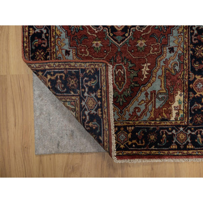 Heriz Wool Hand Knotted Rug Red 2.7x6.1 -O091368