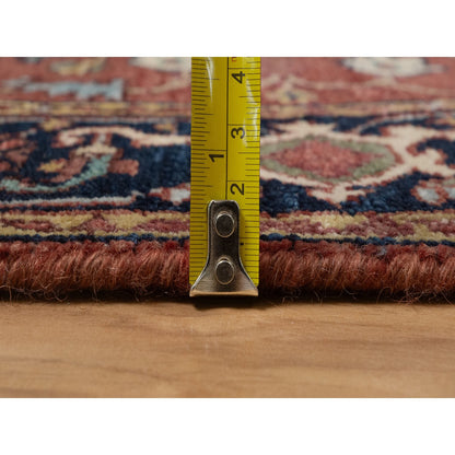 Heriz Wool Hand Knotted Rug Red 2.7x6.1 -O091368