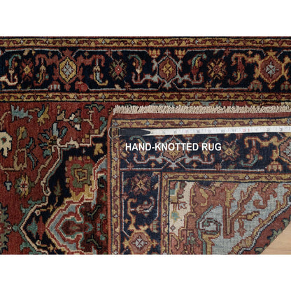 Heriz Wool Hand Knotted Rug Red 2.7x6.1 -O091368