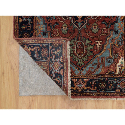 Heriz Wool Hand Knotted Rug Red 2.7x6.1 -O091370