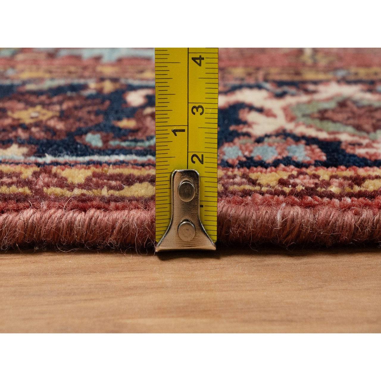 Red 2'7" x 6'1" Heriz Hand knotted Wool Rug - Sku: O091370