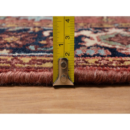 Heriz Wool Hand Knotted Rug Red 2.7x6.1 -O091370