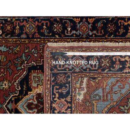 Heriz Wool Hand Knotted Rug Red 2.7x6.1 -O091370