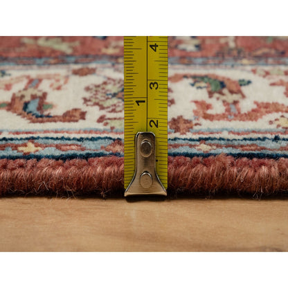 Heriz Wool Hand Knotted Rug Red 2.6x8.2 -O091372