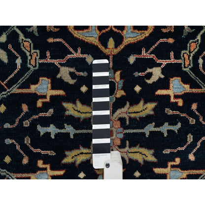 Heriz Wool Hand Knotted Rug Blue 3.3x5.3 -O091373