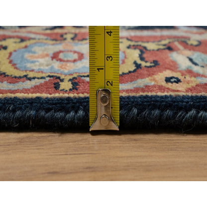 Heriz Wool Hand Knotted Rug Blue 3.3x5.3 -O091373