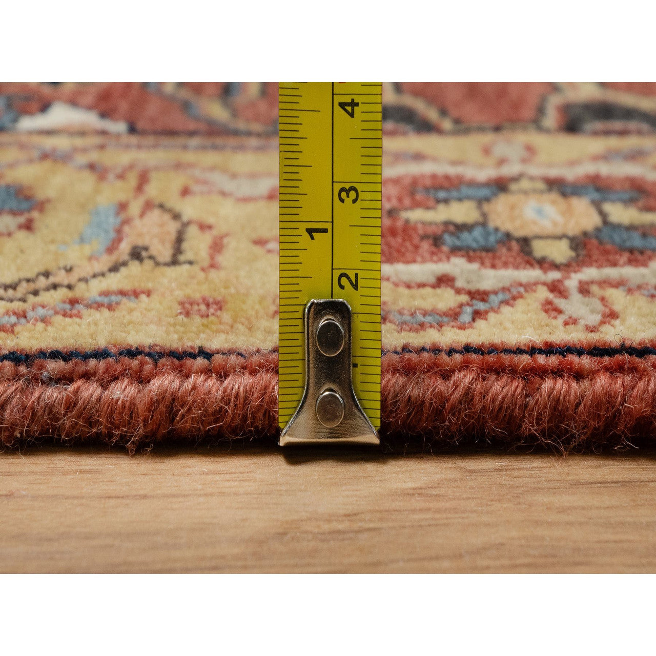 Heriz Wool Hand Knotted Rug Red 2.6x6.1 -O091374