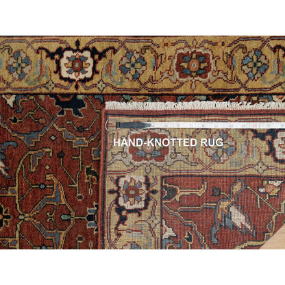Heriz Wool Hand Knotted Rug Red 2.6x6.1 -O091374