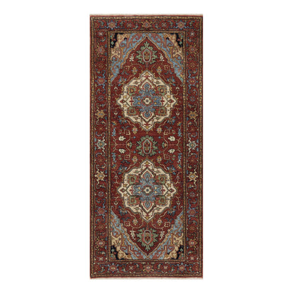 Heriz Wool Hand Knotted Rug Red 2.8x3.3 -O091375