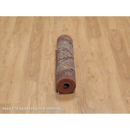 Heriz Wool Hand Knotted Rug Red 2.8x3.3 -O091375
