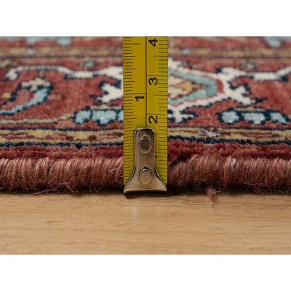 Heriz Wool Hand Knotted Rug Red 2.8x3.3 -O091375
