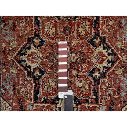 Heriz Wool Hand Knotted Rug Red 3.2x5.2 -O091376