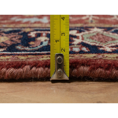 Heriz Wool Hand Knotted Rug Red 2.8x6.2 -O091377