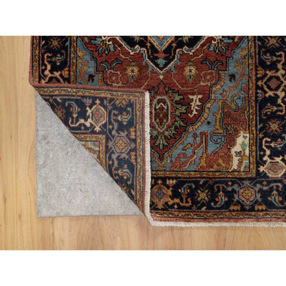 Heriz Wool Hand Knotted Rug Red 2.7x8.1 -O091378