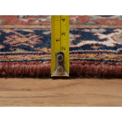 Heriz Wool Hand Knotted Rug Red 2.7x8.1 -O091378