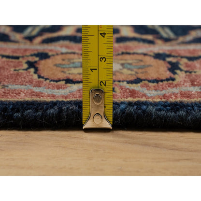 Heriz Wool Hand Knotted Rug Blue 2.6x6.2 -O091381
