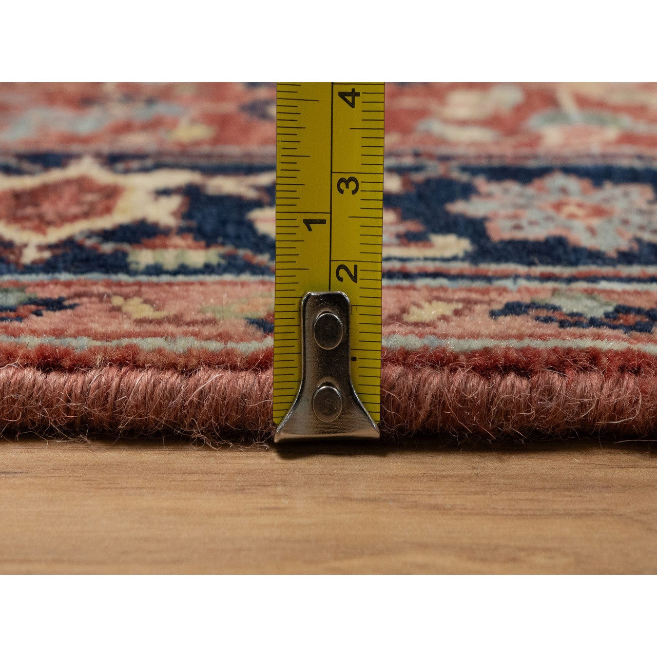Heriz Wool Hand Knotted Rug Red 2.7x10.2 -O091383