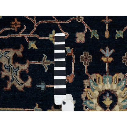 Heriz Wool Hand Knotted Rug Blue 8.11x12.2 -O091385