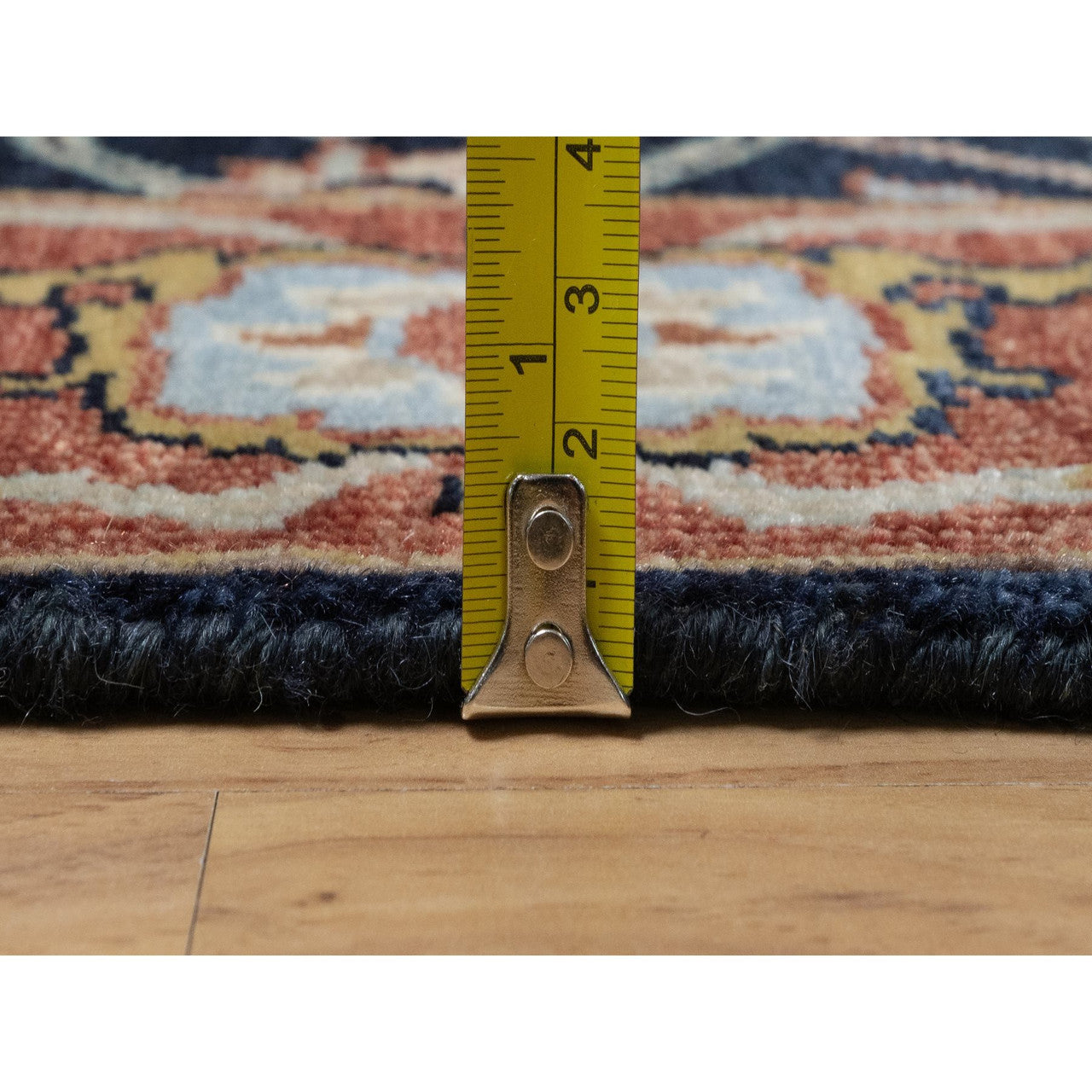 Heriz Wool Hand Knotted Rug Blue 2.6x22.0 -O091389
