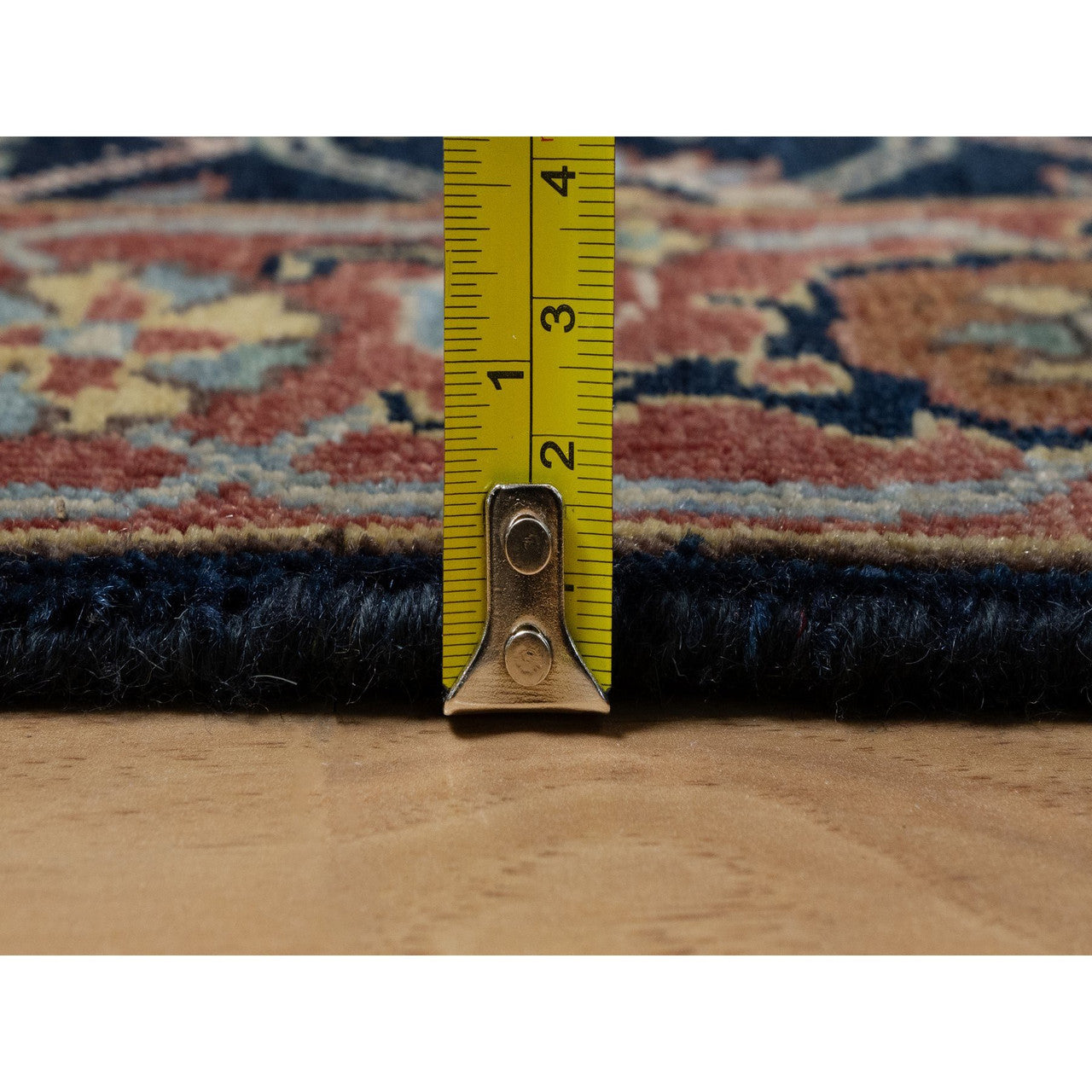 Heriz Wool Hand Knotted Rug Blue 2.7x18.1 -O091390