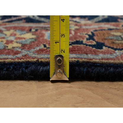 Heriz Wool Hand Knotted Rug Blue 2.7x18.1 -O091390