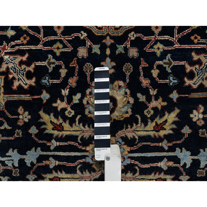 Heriz Wool Hand Knotted Rug Blue 6.0x6.0 -O091391