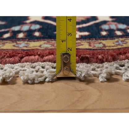 Heriz Wool Hand Knotted Rug Red 6.2x6.2 -O091392
