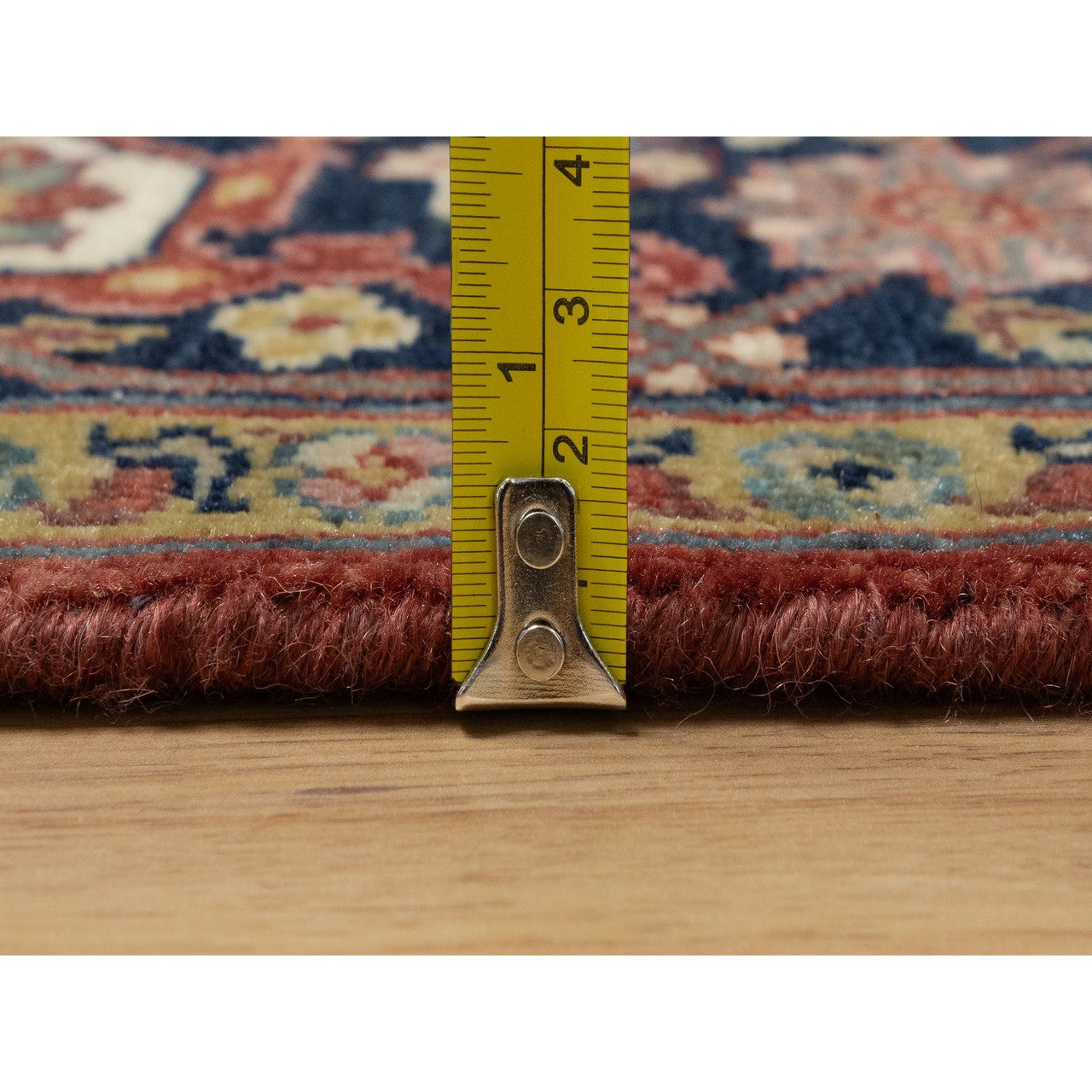 Heriz Wool Hand Knotted Rug Red 5.2x7.2 -O091393