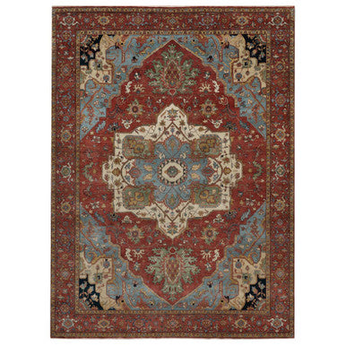 Heriz Wool Hand Knotted Rug Red 9.0x12.2 -O091399
