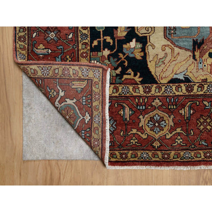 Heriz Wool Hand Knotted Rug Red 9.0x12.2 -O091399