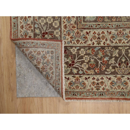 Heriz Wool Hand Knotted Rug Red 8.1x10.1 -O091400