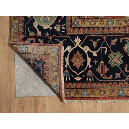 Heriz Wool Hand Knotted Rug Red 15.10x16.2 -O091404