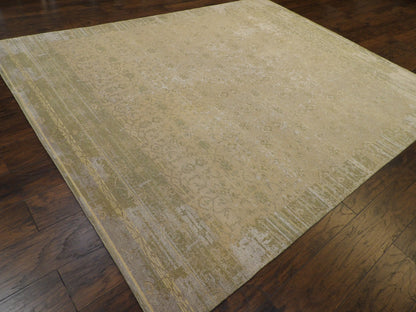Vintage Erase Design Low Pile 8'0" x 10'0" Hand-knotted Rug - w1001