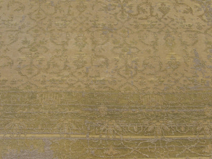 Vintage Erase Design Low Pile 8'0" x 10'0" Hand-knotted Rug - w1001