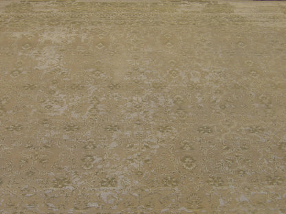 Vintage Erase Design Low Pile 8'0" x 10'0" Hand-knotted Rug - w1001