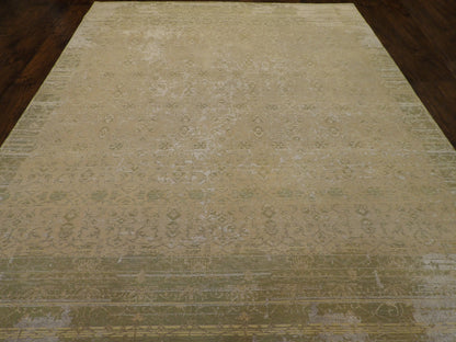 Vintage Erase Design Low Pile 8'0" x 10'0" Hand-knotted Rug - w1001