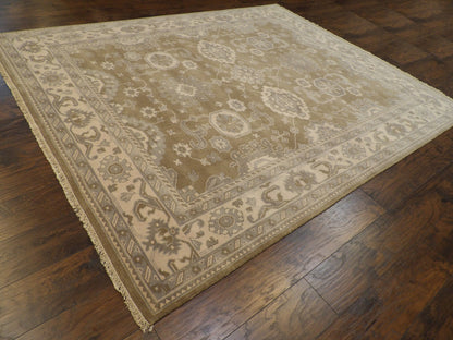 Turk Oushak Natural-dye 8'0"x10'0" Hand-knotted Rug -w1002