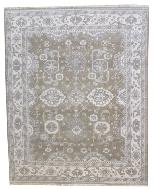 Turk Oushak Natural-dye 8'0"x10'0" Hand-knotted Rug -w1002