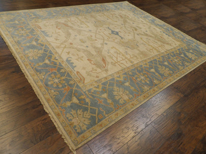 Turk Oushak Natural-dye 8'0"x10'0" Hand-knotted Rug -w1009