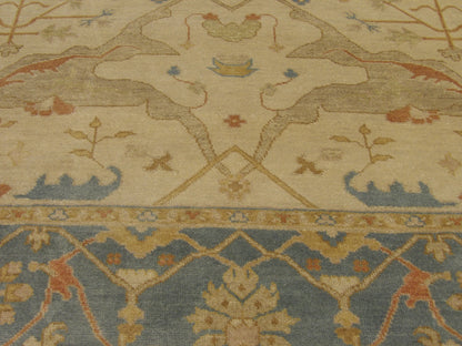 Turk Oushak Natural-dye 8'0"x10'0" Hand-knotted Rug -w1009