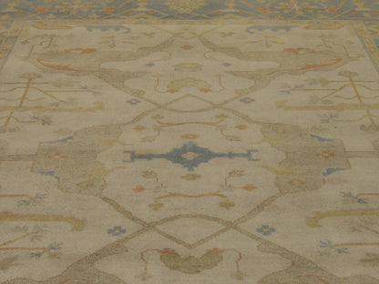 Turk Oushak Natural-dye 8'0"x10'0" Hand-knotted Rug -w1009