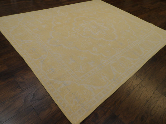 Vintage Erase Design Antique Wash 8'0" x 10'0" Hand-knotted Rug - w1014