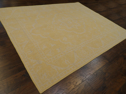 Vintage Erase Design Antique Wash 8'0" x 10'0" Hand-knotted Rug - w1014