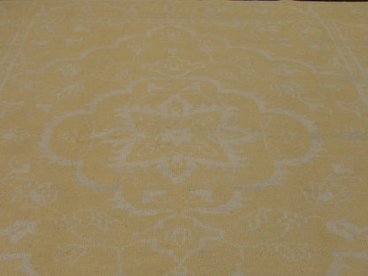 Vintage Erase Design Antique Wash 8'0" x 10'0" Hand-knotted Rug - w1014