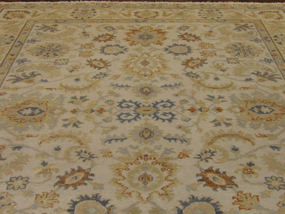 Turk Oushak Natural-dye 8'0"x10'0" Hand-knotted Rug -w1015