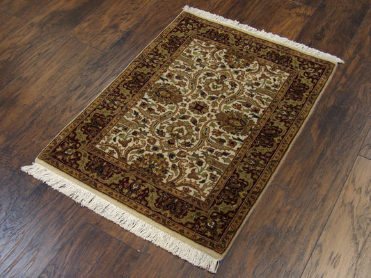 Fine Persian Kashan 2'0"x3'0" Hand-knotted Rug -w11062